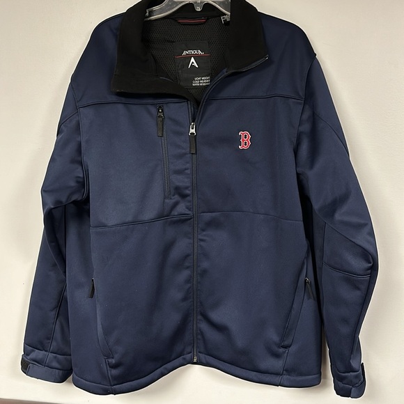 Antigua MLB Boston Red Sox Navy Blue Golf Jacket, Large, EUC - Picture 1 of 10